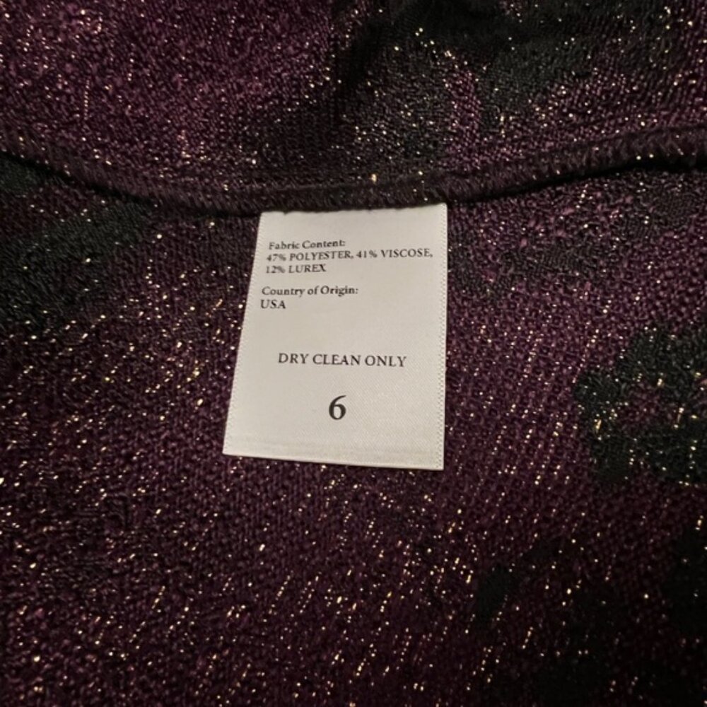Batsheva Bella BNWOTmetallic jacquard midi skirt 6 - Picture 9 of 15